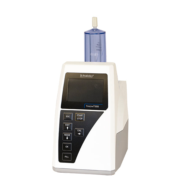 SI Analytics Titrator TitroLine® 5000 for typical applications in the food analysis