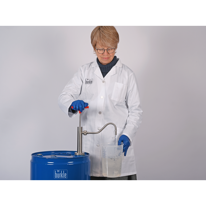 Stainless steel barrel pump for flammable liquids