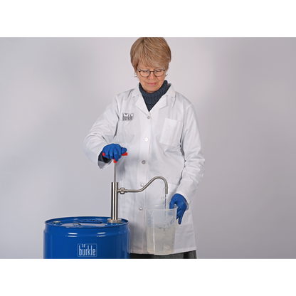 Stainless steel barrel pump for flammable liquids